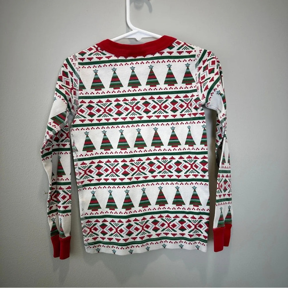 Hanna Anderson Girls 5 Long Sleeve Christmas Flannel Top Pajama Holiday - Picture 2 of 3